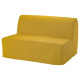 Sofa 2-osobowa, rozkładana, Vansbro żółty LYCKSELE LÖVÅS 495.632.01