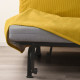 Sofa 2-osobowa, rozkładana, Vansbro żółty LYCKSELE LÖVÅS 495.632.01