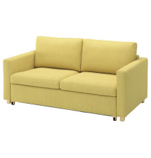 Sofa 2-osobowa, rozkładana, Fridtuna żółty SALTSJÖBADEN 496.027.21