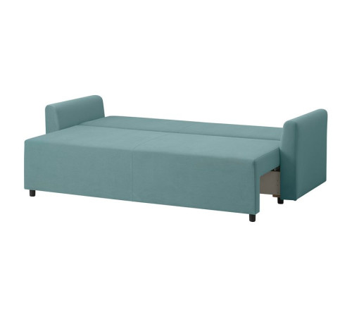 Sofa 3-osobowa, rozkładana, Hakebo jasnoturkusowy BRISSUND 505.808.60