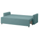 Sofa 3-osobowa, rozkładana, Hakebo jasnoturkusowy BRISSUND 505.808.60