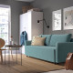 Sofa 3-osobowa, rozkładana, Hakebo jasnoturkusowy BRISSUND 505.808.60