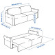 Sofa 3-osobowa, rozkładana, Hakebo jasnoturkusowy BRISSUND 505.808.60