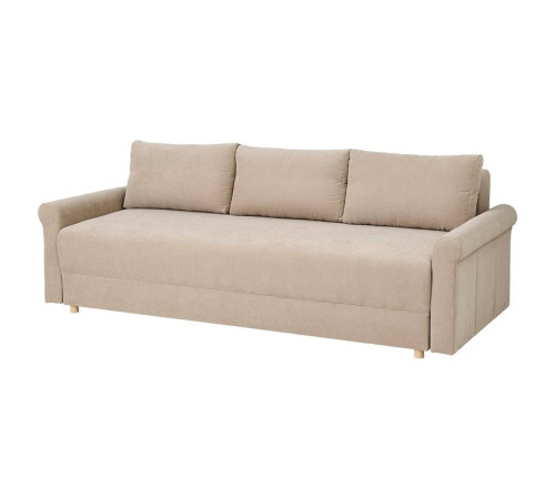 Sofa 3-osobowa, rozkładana, Silkeryd ciemny szarobeżowy DÅNHULT 506.299.51