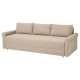 Sofa 3-osobowa, rozkładana, Silkeryd ciemny szarobeżowy DÅNHULT 506.299.51