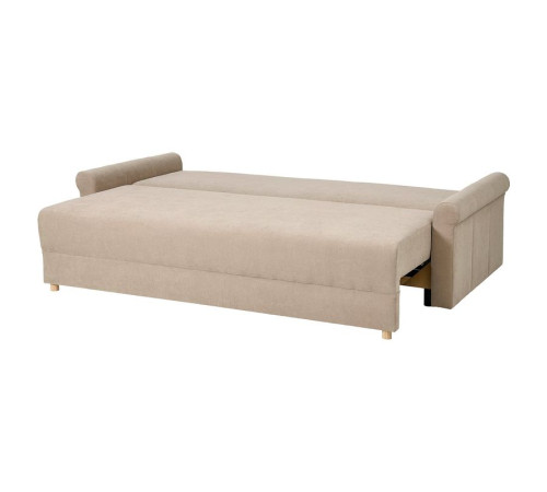 Sofa 3-osobowa, rozkładana, Silkeryd ciemny szarobeżowy DÅNHULT 506.299.51