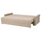 Sofa 3-osobowa, rozkładana, Silkeryd ciemny szarobeżowy DÅNHULT 506.299.51