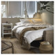 Sofa 3-osobowa, rozkładana, Silkeryd ciemny szarobeżowy DÅNHULT 506.299.51