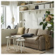 Sofa 3-osobowa, rozkładana, Silkeryd ciemny szarobeżowy DÅNHULT 506.299.51