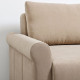 Sofa 3-osobowa, rozkładana, Silkeryd ciemny szarobeżowy DÅNHULT 506.299.51