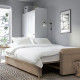 Sofa 3-osobowa, rozkładana, Silkeryd ciemny szarobeżowy DÅNHULT 506.299.51