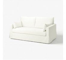 Двухместный раскладной диван Hallarp белого цвета HYLTARP 594.895.88