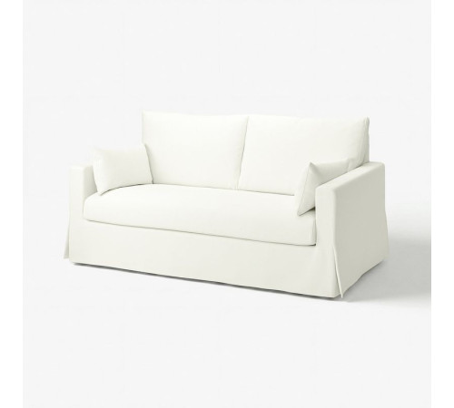 Двухместный раскладной диван Hallarp белого цвета HYLTARP 594.895.88