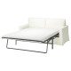 Двухместный раскладной диван Hallarp белого цвета HYLTARP 594.895.88