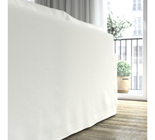 Двухместный раскладной диван Hallarp белого цвета HYLTARP 594.895.88