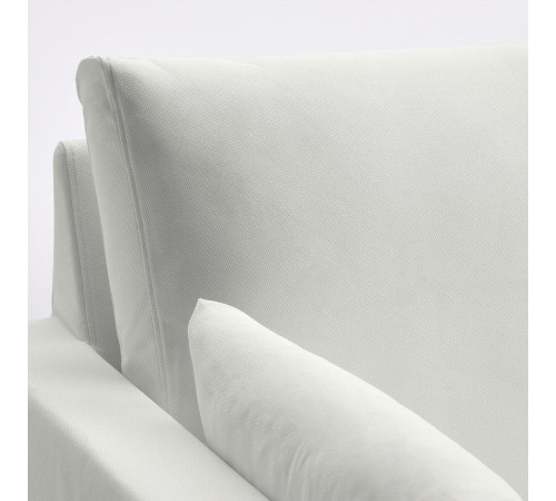 Двухместный раскладной диван Hallarp белого цвета HYLTARP 594.895.88
