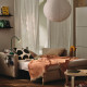 Sofa 2-osobowa, rozkładana, Vittangi jasnobeżowy/biały SALTSJÖBADEN 596.214.32