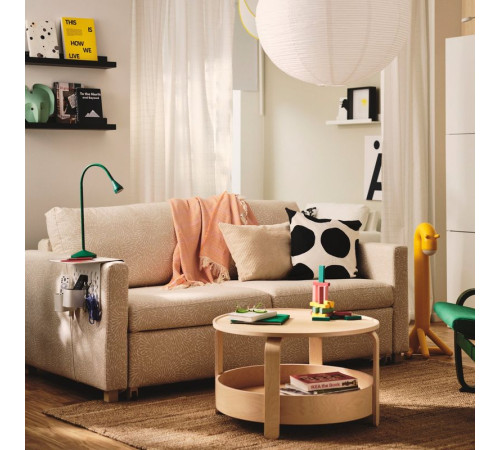 Sofa 2-osobowa, rozkładana, Vittangi jasnobeżowy/biały SALTSJÖBADEN 596.214.32