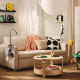 Sofa 2-osobowa, rozkładana, Vittangi jasnobeżowy/biały SALTSJÖBADEN 596.214.32