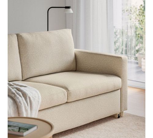 Sofa 2-osobowa, rozkładana, Vittangi jasnobeżowy/biały SALTSJÖBADEN 596.214.32
