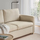 Sofa 2-osobowa, rozkładana, Vittangi jasnobeżowy/biały SALTSJÖBADEN 596.214.32