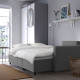 3-os sofa rozkładana z szezlongiem, Hakebo ciemnoszary BRISSUND 605.808.69