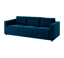 Sofa 3-osobowa, rozkładana, Djuparp ciemnozielononiebieski VIMLE 695.372.68