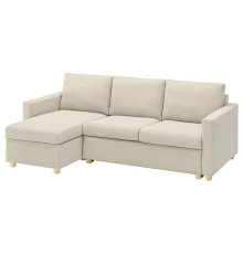 3-os sofa rozkładana z szezlongiem, Fridtuna jasnobeżowy SALTSJÖBADEN 695.990.96