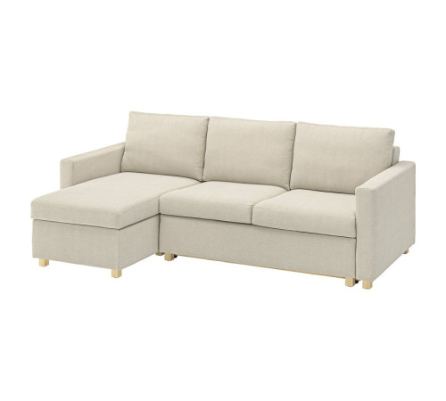 3-os sofa rozkładana z szezlongiem, Fridtuna jasnobeżowy SALTSJÖBADEN 695.990.96