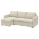 3-os sofa rozkładana z szezlongiem, Fridtuna jasnobeżowy SALTSJÖBADEN 695.990.96