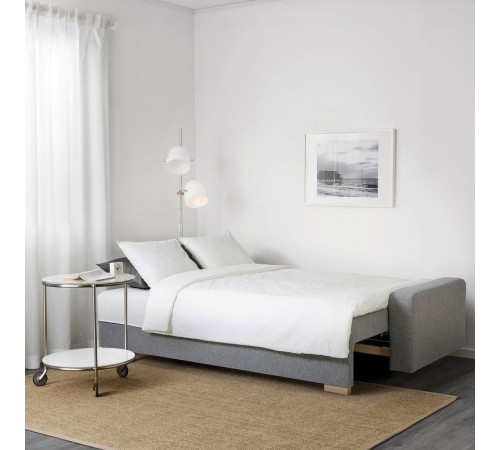Sofa 3-osobowa, rozkładana, szary GRÄLVIKEN 703.405.67