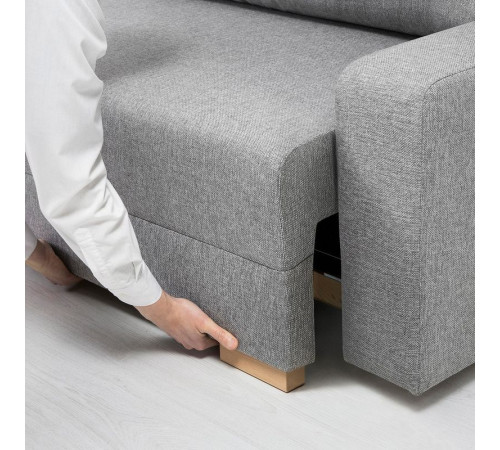 Sofa 3-osobowa, rozkładana, szary GRÄLVIKEN 703.405.67