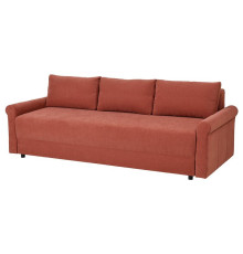 Sofa 3-osobowa, rozkładana, Silkeryd brązowoczerwony DÅNHULT 706.299.50