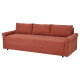 Sofa 3-osobowa, rozkładana, Silkeryd brązowoczerwony DÅNHULT 706.299.50