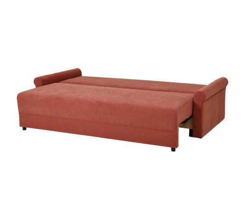Sofa 3-osobowa, rozkładana, Silkeryd brązowoczerwony DÅNHULT 706.299.50