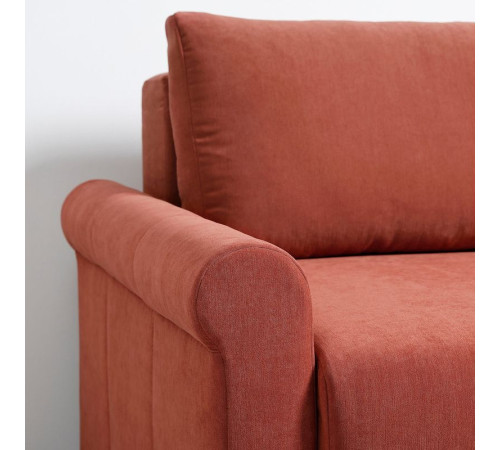 Sofa 3-osobowa, rozkładana, Silkeryd brązowoczerwony DÅNHULT 706.299.50