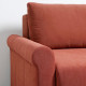 Sofa 3-osobowa, rozkładana, Silkeryd brązowoczerwony DÅNHULT 706.299.50
