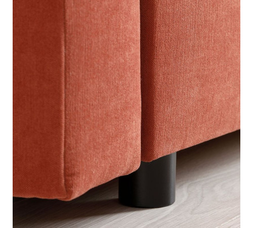 Sofa 3-osobowa, rozkładana, Silkeryd brązowoczerwony DÅNHULT 706.299.50