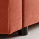 Sofa 3-osobowa, rozkładana, Silkeryd brązowoczerwony DÅNHULT 706.299.50
