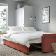 Sofa 3-osobowa, rozkładana, Silkeryd brązowoczerwony DÅNHULT 706.299.50