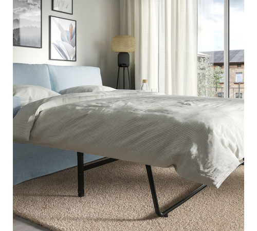 Двухместный диван-кровать, Kilanda, бледно-голубой цвет, HILTARP 794.895.92