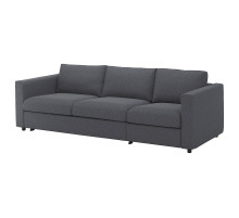 Sofa 3-osobowa, rozkładana, Gunnared średnioszary VIMLE 795.452.77