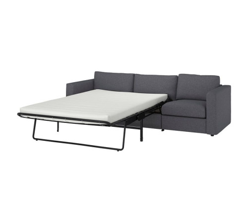 Sofa 3-osobowa, rozkładana, Gunnared średnioszary VIMLE 795.452.77