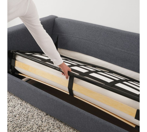 Sofa 3-osobowa, rozkładana, Gunnared średnioszary VIMLE 795.452.77
