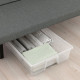 Sofa 3-osobowa, rozkładana, materac ze sprężynami kieszeniowymi/Skartofta czarny/jasny szary NYHAMN 894.946.11