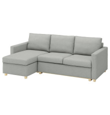3-os sofa rozkładana z szezlongiem, Tonerud szary SALTSJÖBADEN 895.792.19