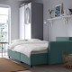 3-os sofa rozkładana z szezlongiem, Hakebo jasnoturkusowy BRISSUND 905.809.57