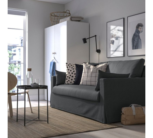 Sofa 2-osobowa, rozkładana, Gransel szary HYLTARP 995.148.59