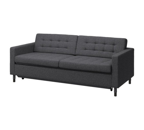 Sofa 3-osobowa, rozkładana, Gunnared ciemnoszary/czarny LANDSKRONA 995.783.23