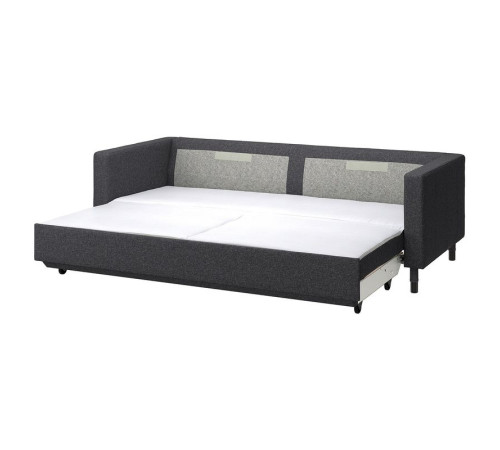 Sofa 3-osobowa, rozkładana, Gunnared ciemnoszary/czarny LANDSKRONA 995.783.23